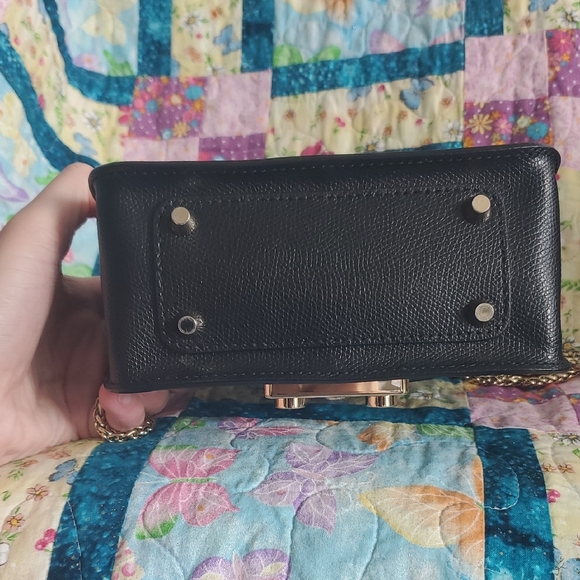 Furla Black Crossbody Bag with Gold Clasp - Picture 4 of 5